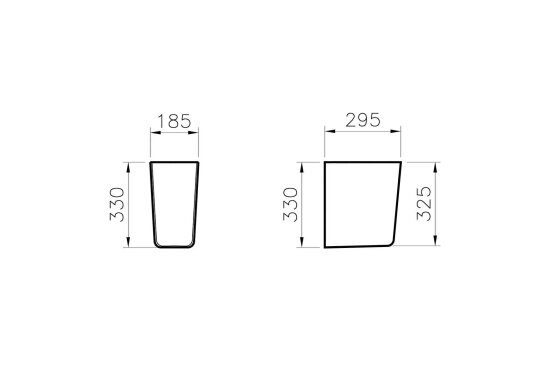 Vitra Lavabo, S20, Yarım Ayak, 5281L003-7201 - 3