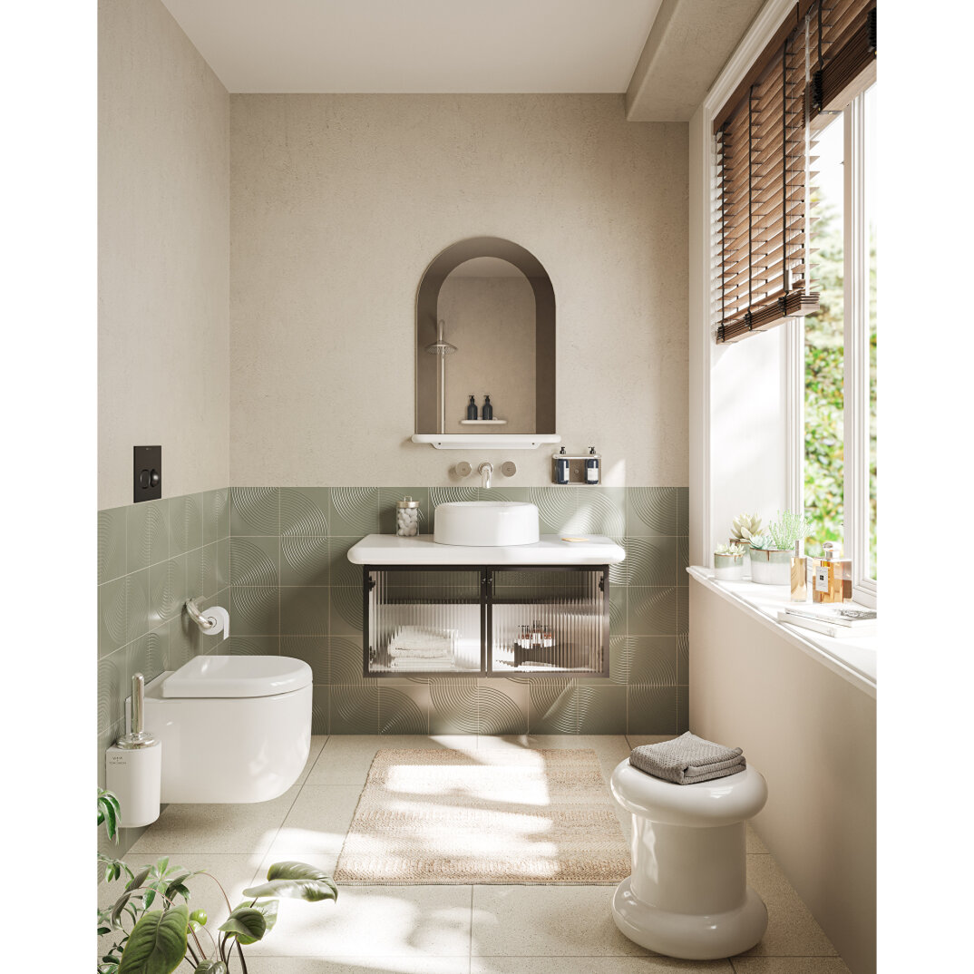 VitrA Liquid Lavabo Dolabı, Metal-Cam Kapaklı,66739 - 4