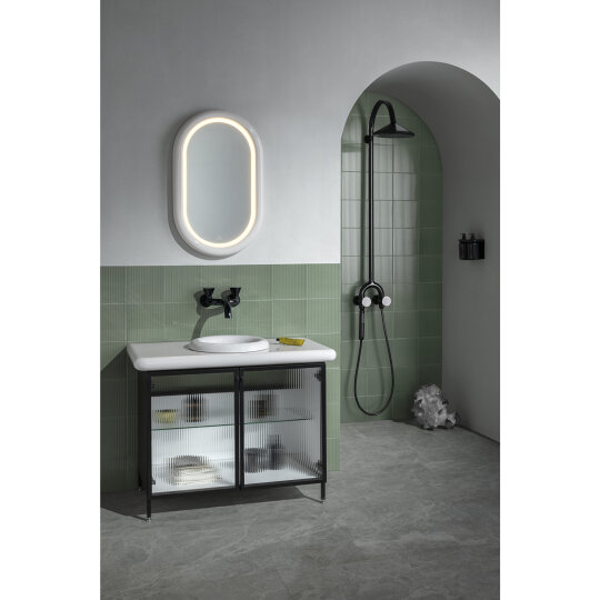 VitrA Liquid Lavabo Dolabı, Metal-Cam Kapaklı,66741 - 14