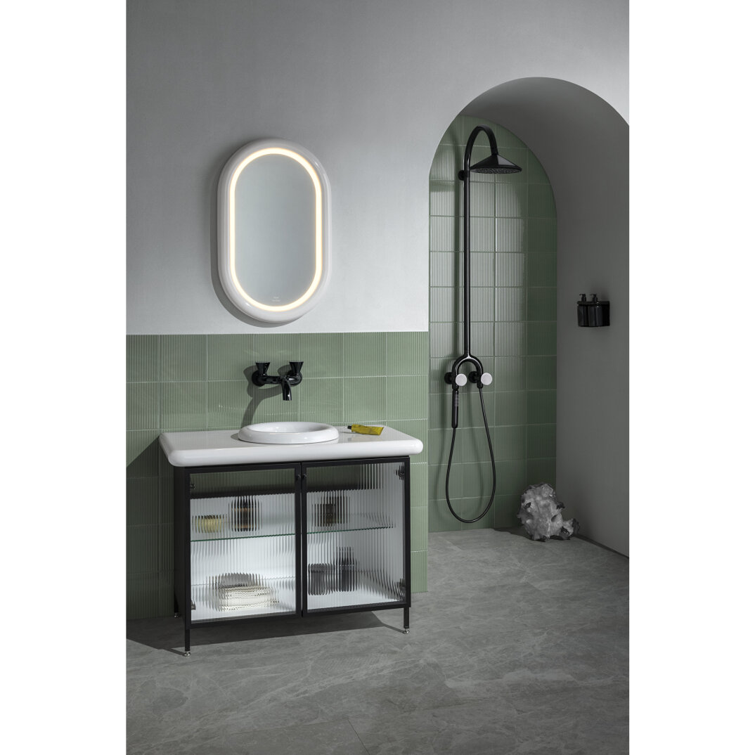 VitrA Liquid Lavabo Dolabı, Metal-Cam Kapaklı,66741 - 14