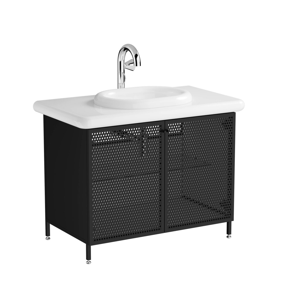 Vitra Liquid Lavabo Dolabı, Metal Hasır Kapaklı, 66742 - 2