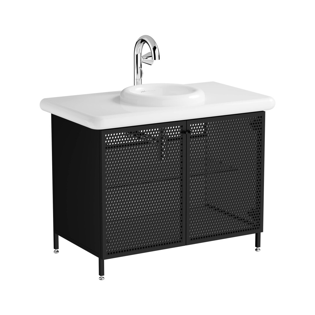 Vitra Liquid Lavabo Dolabı, Metal Hasır Kapaklı, 66742 - 3