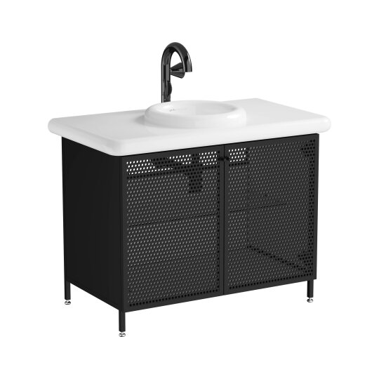 Vitra Liquid Lavabo Dolabı, Metal Hasır Kapaklı, 66742 - 5