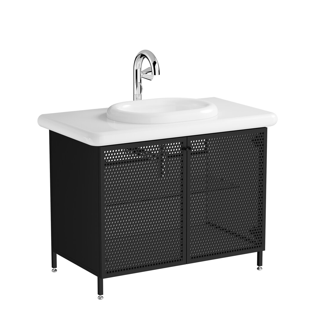 Vitra Liquid Lavabo Dolabı, Metal Hasır Kapaklı, 66742 - 8