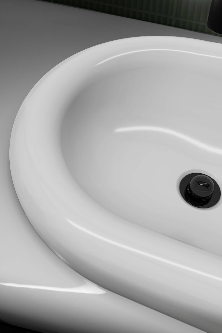 VitrA Liquid Lavabo Yuvarlak Süzgeci (Universal-Basmalı aç-kapa), Parlak Siyah,A4517039 - 2