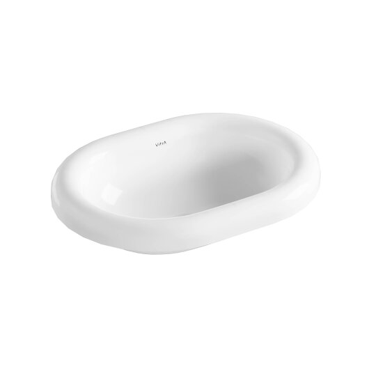 VitrA Liquid Oval Tezgah Üstü Lavabo, 53 cm, 7300B403-0016