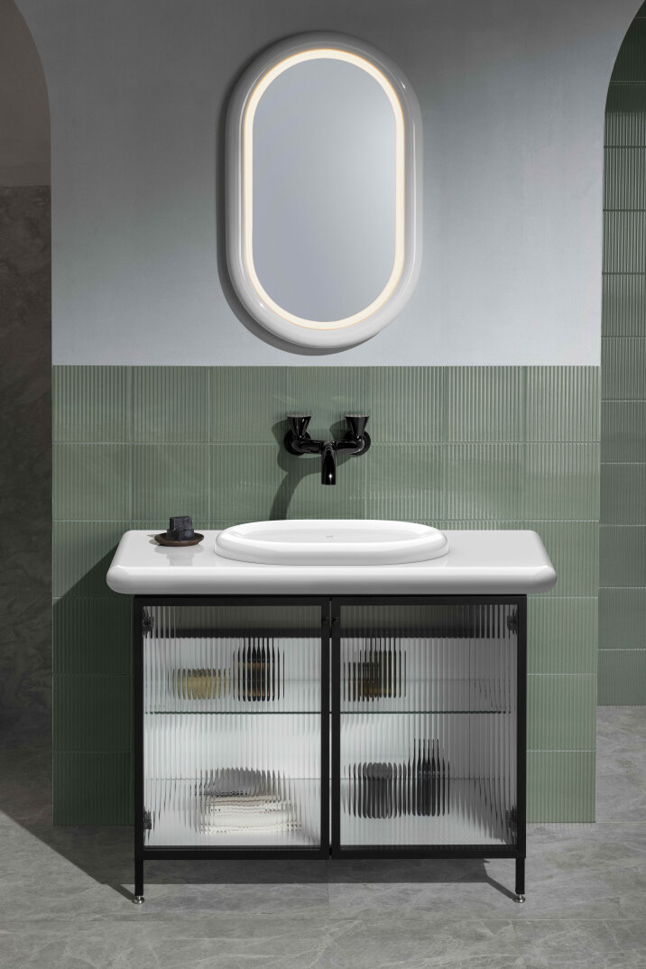 VitrA Liquid Oval Tezgah Üstü Lavabo, 53 cm, 7300B403-0016 - 3