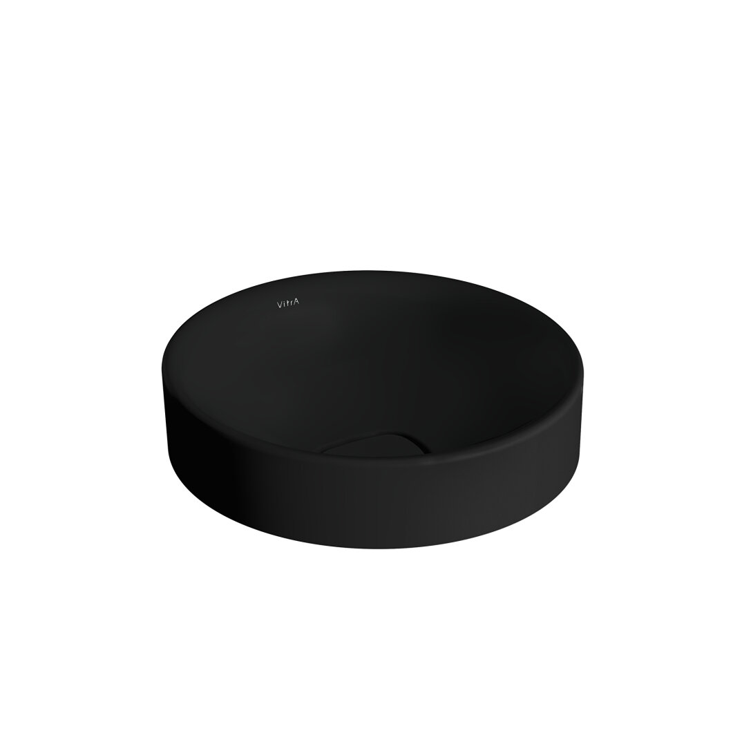 VitrA Metropole Çanak Lavabo, 40 cm, Mat Siyah, VitrAClean, 7532B483-7214 - 1