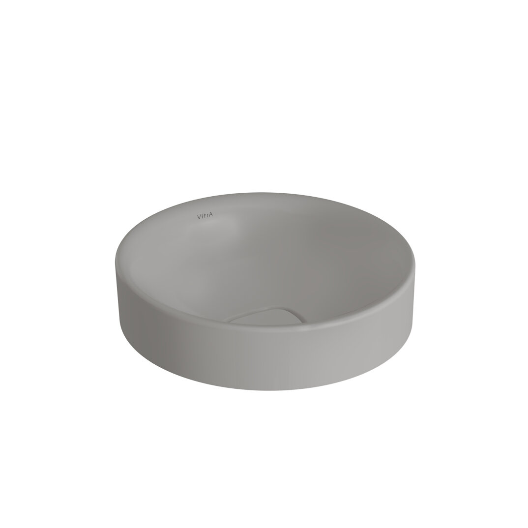 VitrA Metropole Çanak Lavabo, 40 cm, Mat Taş Gri, VitrAClean, 7532B476-7214 - 1