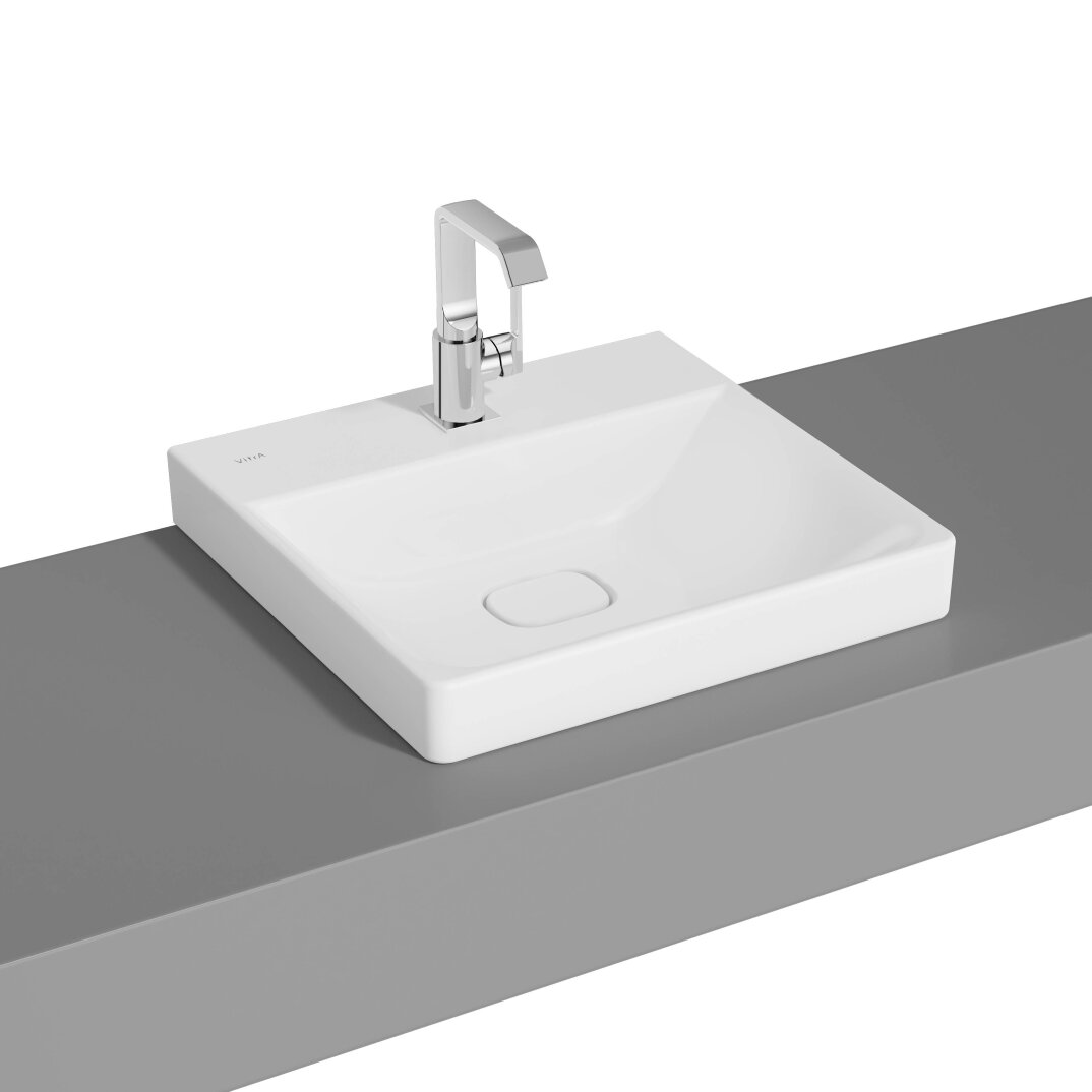 VitrA Metropole Çanak Lavabo, 50 cm, Mat Beyaz, VitrAClean,7525B401-0937 - 1