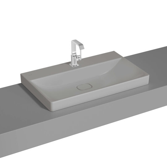VitrA Metropole Çanak Lavabo, 80 cm, Mat Taş Gri, VitrAClean,7527B476-0937