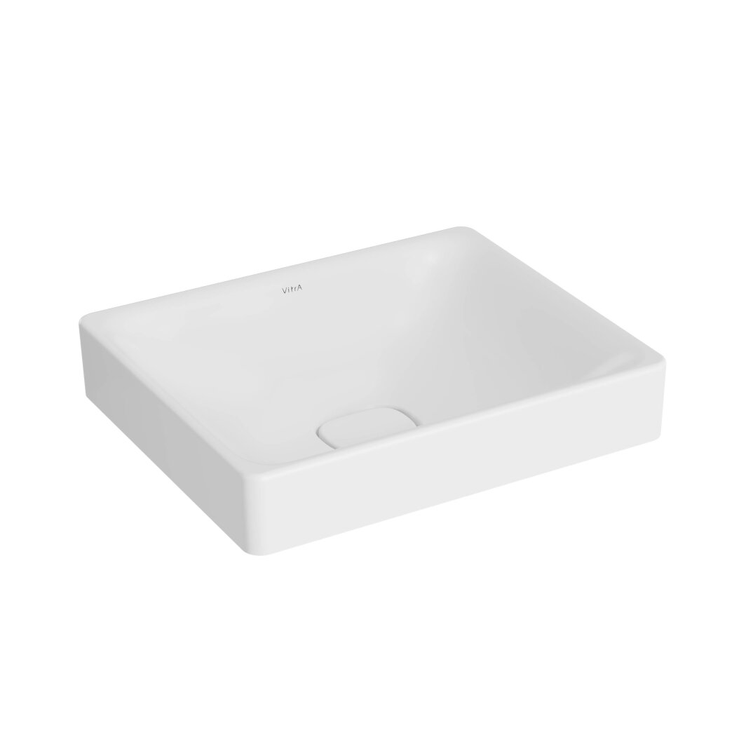 VitrA Metropole Dikdörtgen Çanak Lavabo, 50 cm, Mat Beyaz, VitrAClean,7534B401-1398 - 1