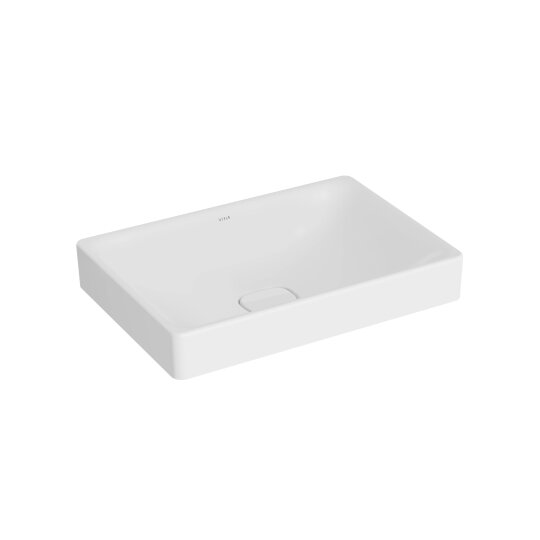 VitrA Metropole Dikdörtgen Çanak Lavabo, 60 cm, Mat Beyaz, VitrAClean,7535B401-1398