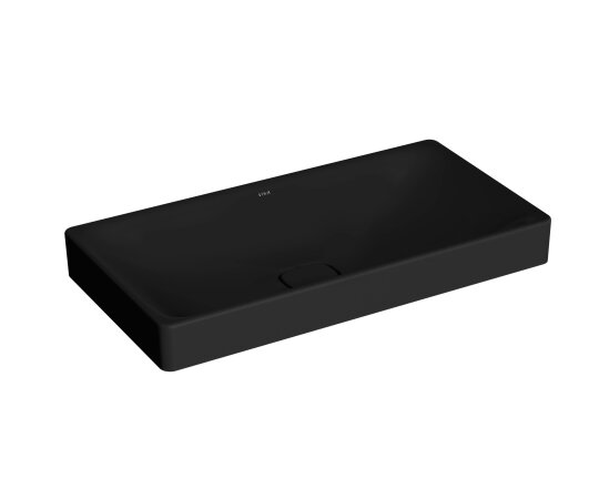 VitrA Metropole Dikdörtgen Çanak Lavabo, 80 cm, Mat Siyah, VitrAClean,7536B483-1398