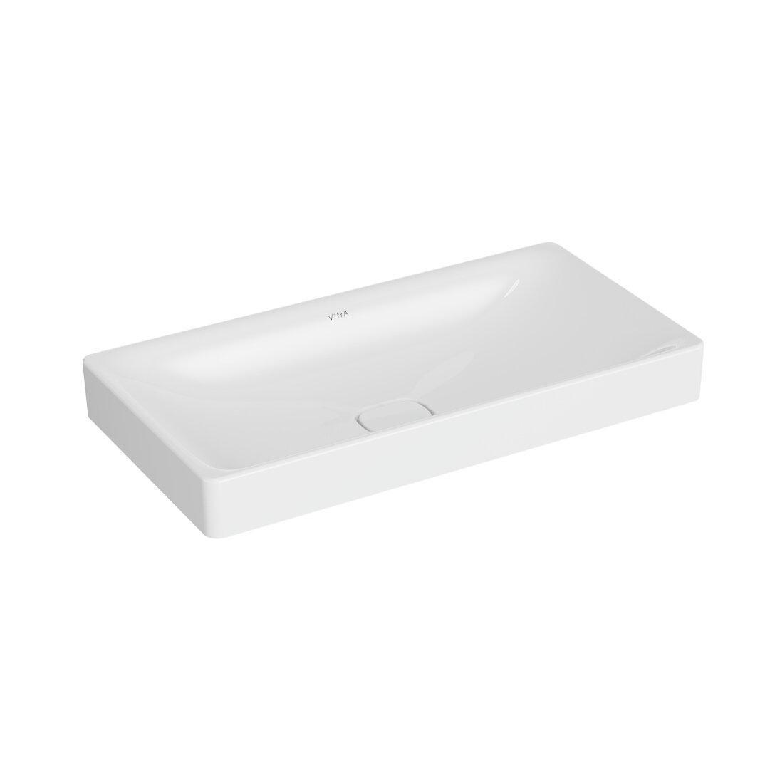 VitrA Metropole Dikdörtgen Çanak Lavabo, 80 cm, VitrAClean, 7536B403-7214 - 1