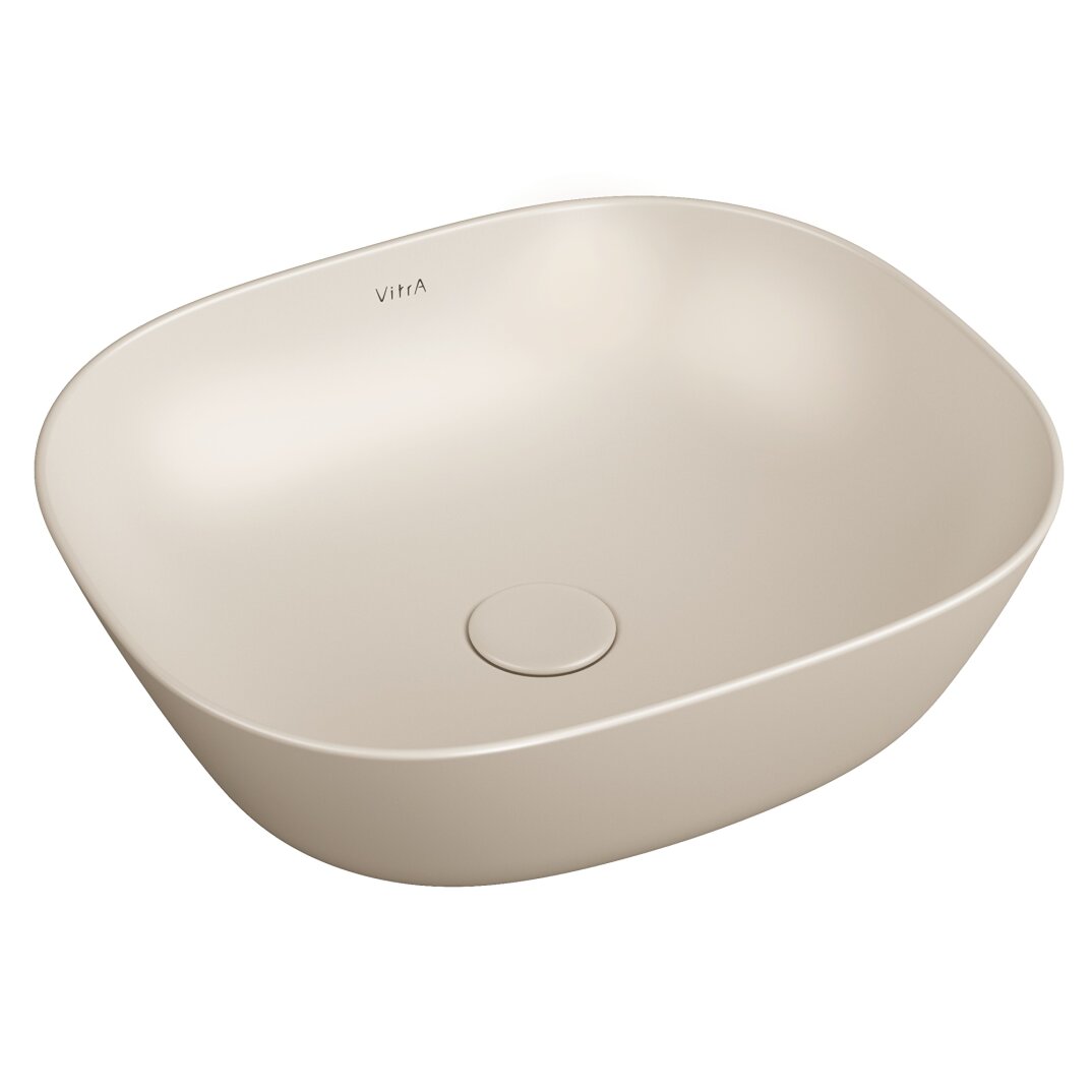 VitrA Metropole Dikdörtgen Tezgah Altı Lavabo, 50 cm, Mat Kum Beji, 7534B422-1083 - 7