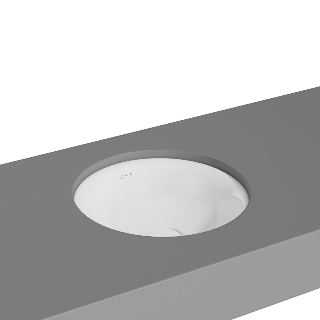 VitrA Metropole Dikdörtgen Tezgah Altı Lavabo, 60 cm, VitrAClean, 7535B403-7216 - 6