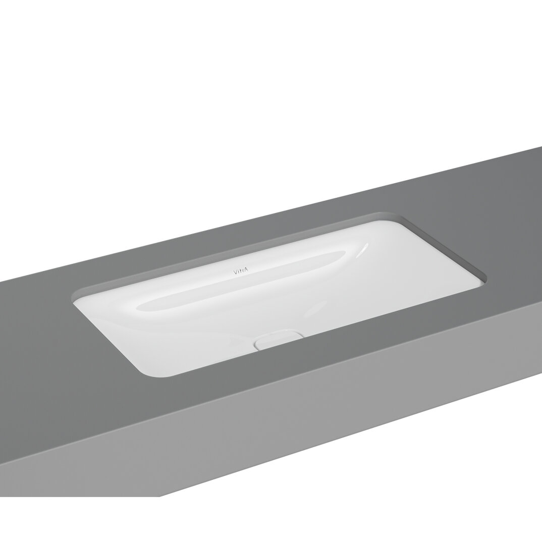 VitrA Metropole Dikdörtgen Tezgah Altı Lavabo, 80 cm, VitrAClean, 7536B403-1083 - 1