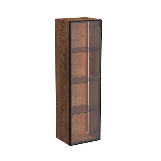 VitrA Metropole Edge Cam Kapaklı Kısa Boy Dolabı, 35 cm, Ceviz (Sağ),67253 - 6
