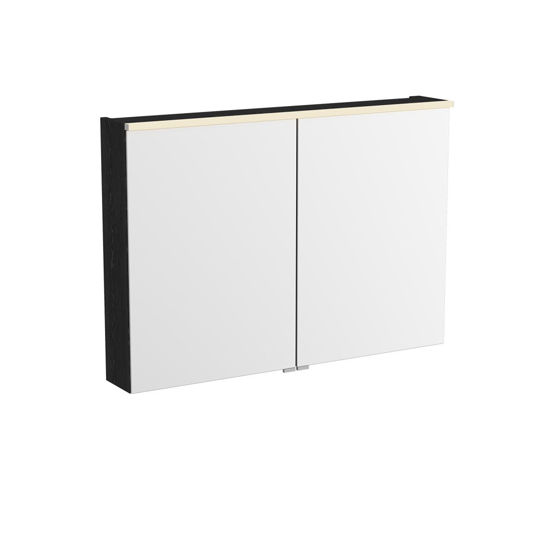 VitrA Metropole Edge Dolaplı Ayna, 100 cm, Siyah Meşe,67204 - 2