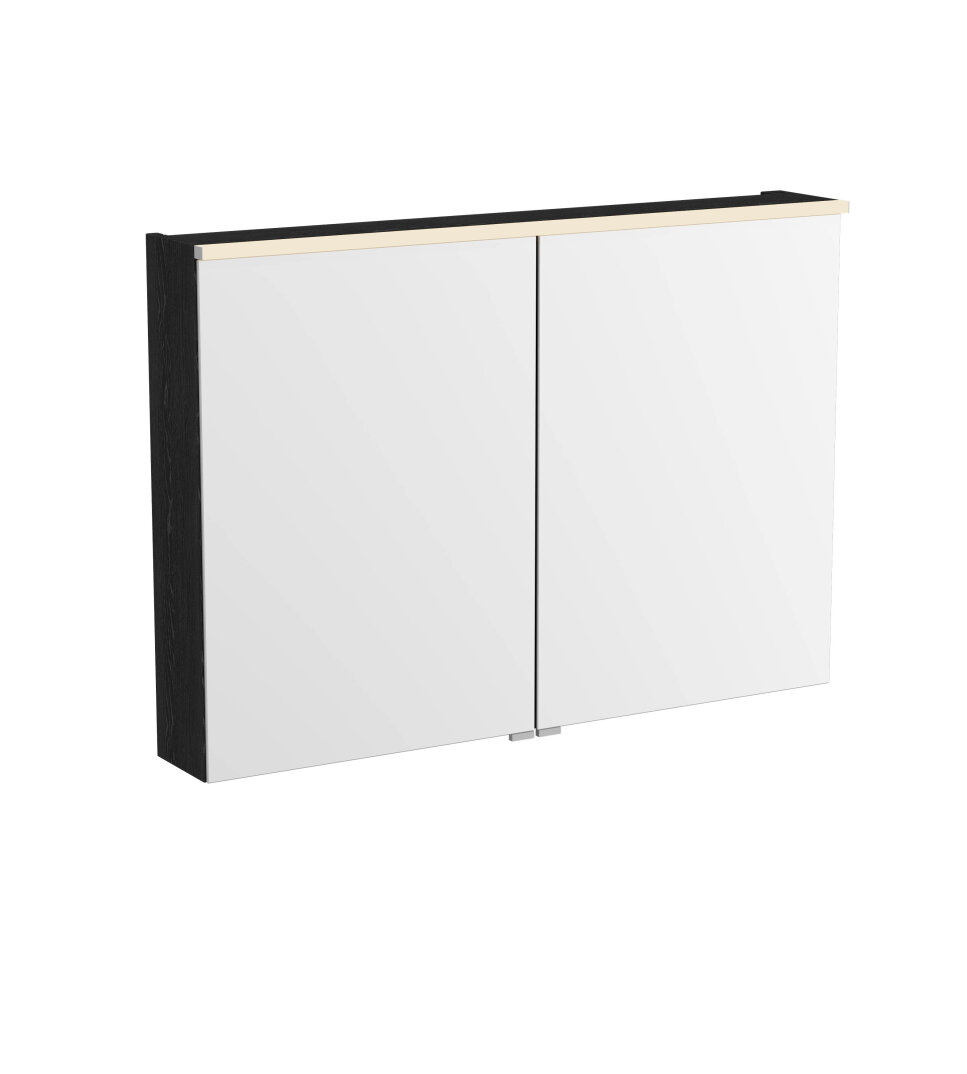VitrA Metropole Edge Dolaplı Ayna, 100 cm, Siyah Meşe,67204 - 1