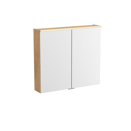 VitrA Metropole Edge Dolaplı Ayna, 80 cm, Açık Meşe,67146 - 7
