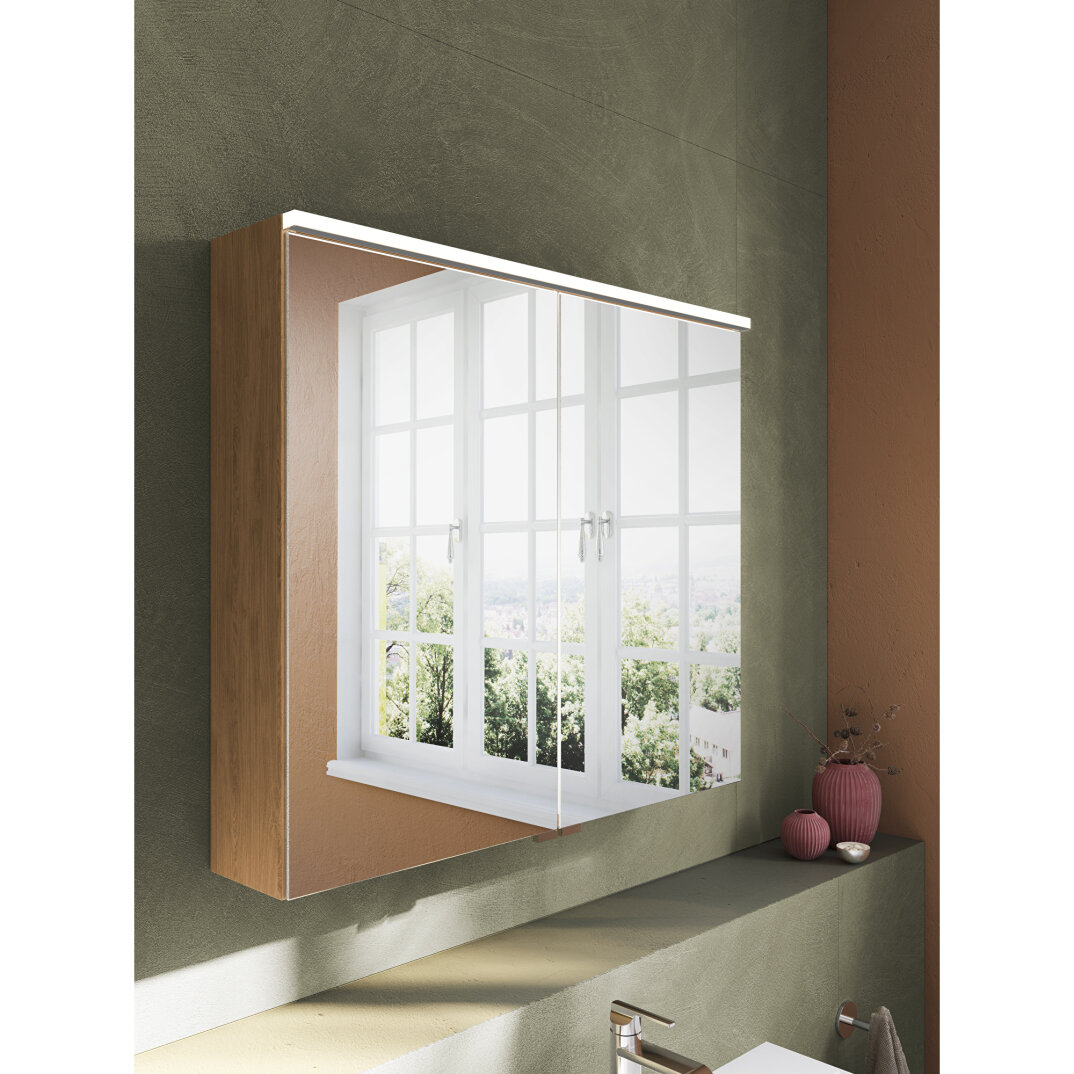 VitrA Metropole Edge Dolaplı Ayna, 80 cm, Açık Meşe,67146 - 12