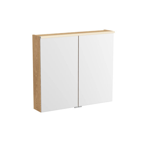 VitrA Metropole Edge Dolaplı Ayna, 80 cm, Açık Meşe,67146