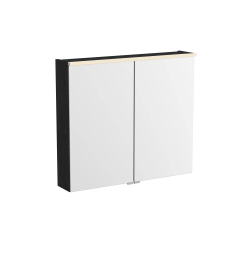 VitrA Metropole Edge Dolaplı Ayna, 80 cm, Siyah Meşe,67203