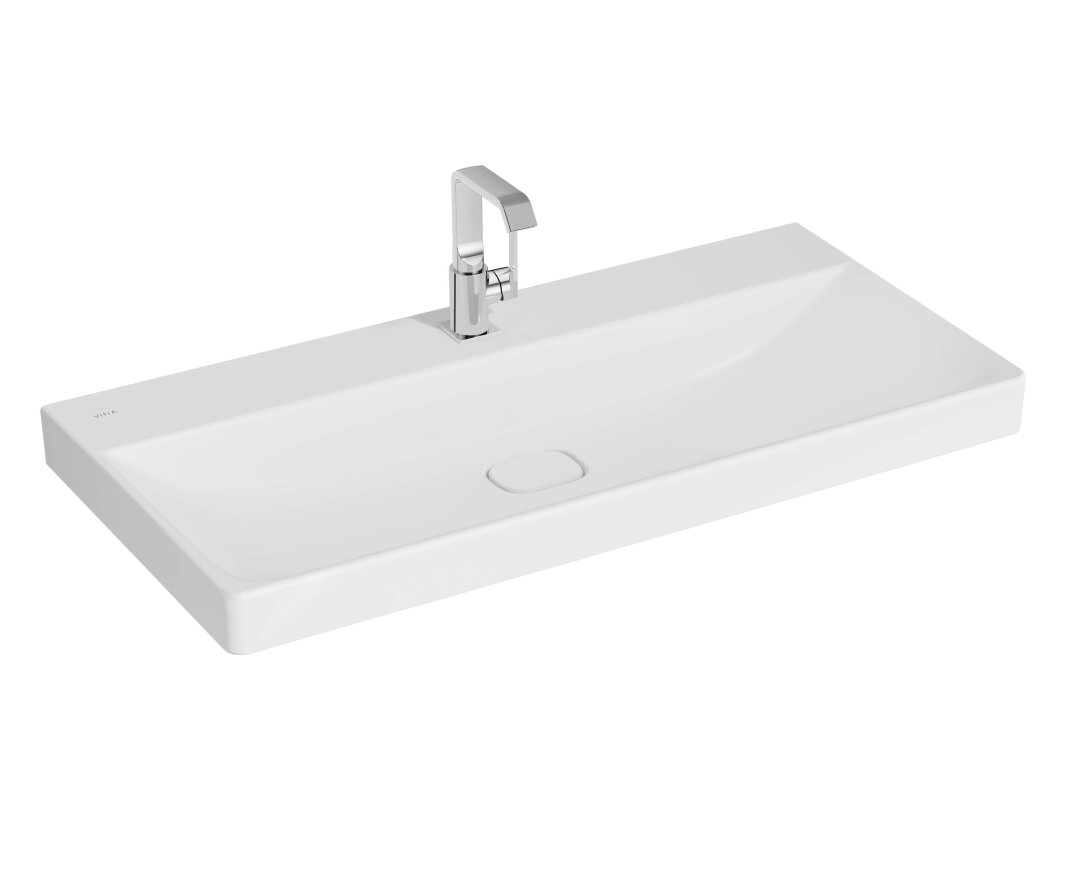 VitrA Metropole Lavabo, 100 cm, Mat Beyaz, VitrAClean,7529B401-0041 - 1