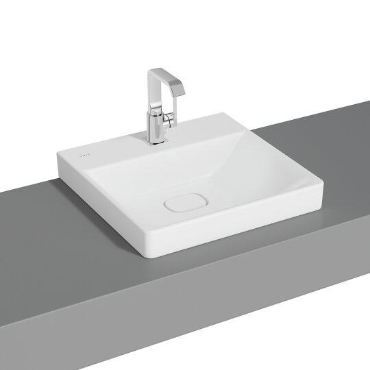 VitrA Metropole Lavabo, 50 cm, Mat Beyaz, VitrAClean, 7525B401-7210