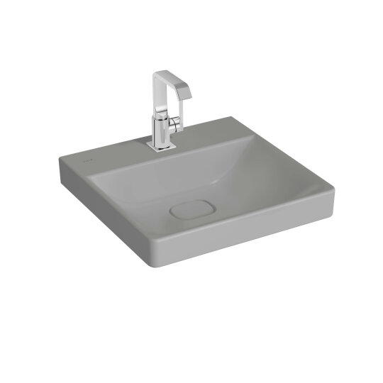 VitrA Metropole Lavabo, 50 cm, Mat Taş Gri, VitrAClean,7525B476-0041