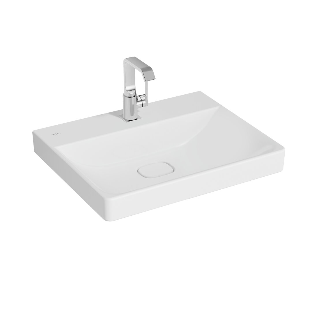 VitrA Metropole Lavabo, 60 cm, Mat Beyaz, VitrAClean, 7526B401-7210 - 1