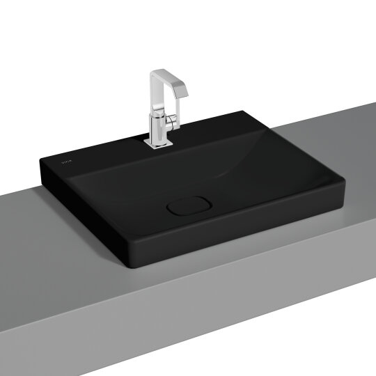 VitrA Metropole Lavabo, 60 cm, Mat Siyah, VitrAClean, 7526B483-7210