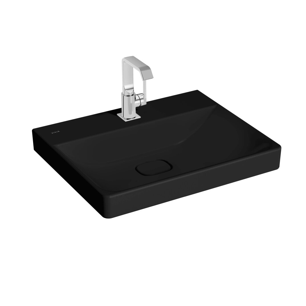 VitrA Metropole Lavabo, 60 cm, Mat Siyah, VitrAClean,7526B483-0041 - 1