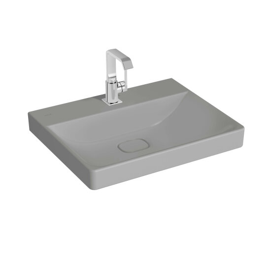 VitrA Metropole Lavabo, 60 cm, Mat Taş Gri, VitrAClean,7526B476-0041