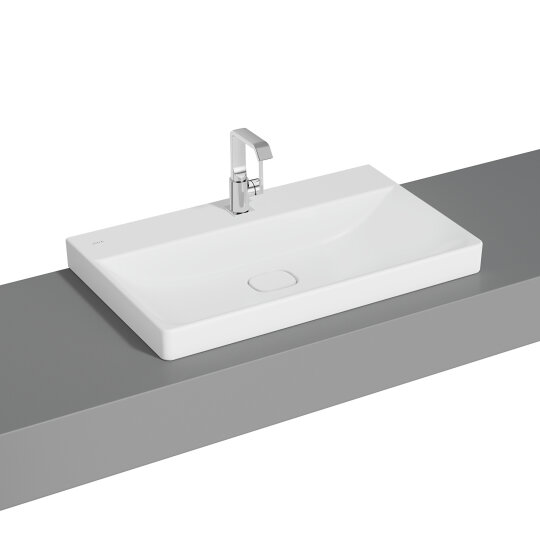 VitrA Metropole Lavabo, 80 cm, Mat Beyaz, VitrAClean, 7527B401-7210