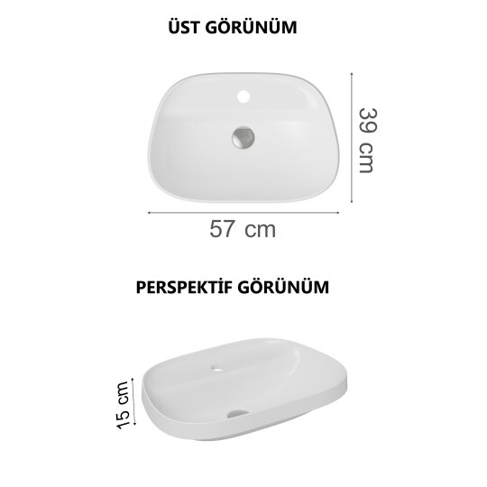 VitrA Metropole Lavabo, 80 cm, Mat Kum Beji, 7527B422-0041 - 3