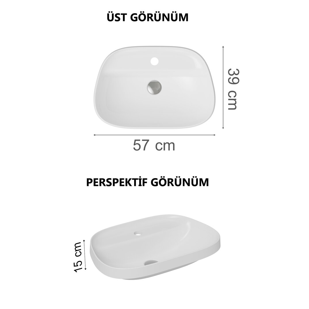 VitrA Metropole Lavabo, 80 cm, Mat Kum Beji, 7527B422-0041 - 3