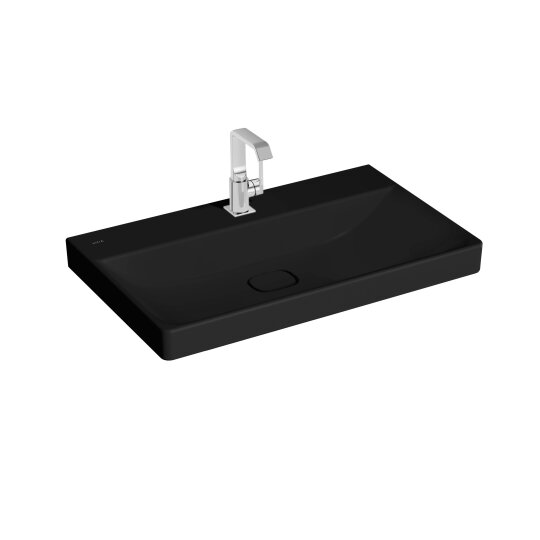 VitrA Metropole Lavabo, 80 cm, Mat Siyah, VitrAClean,7527B483-0041