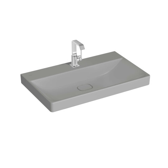 VitrA Metropole Lavabo, 80 cm, Mat Taş Gri, VitrAClean,7527B476-0041