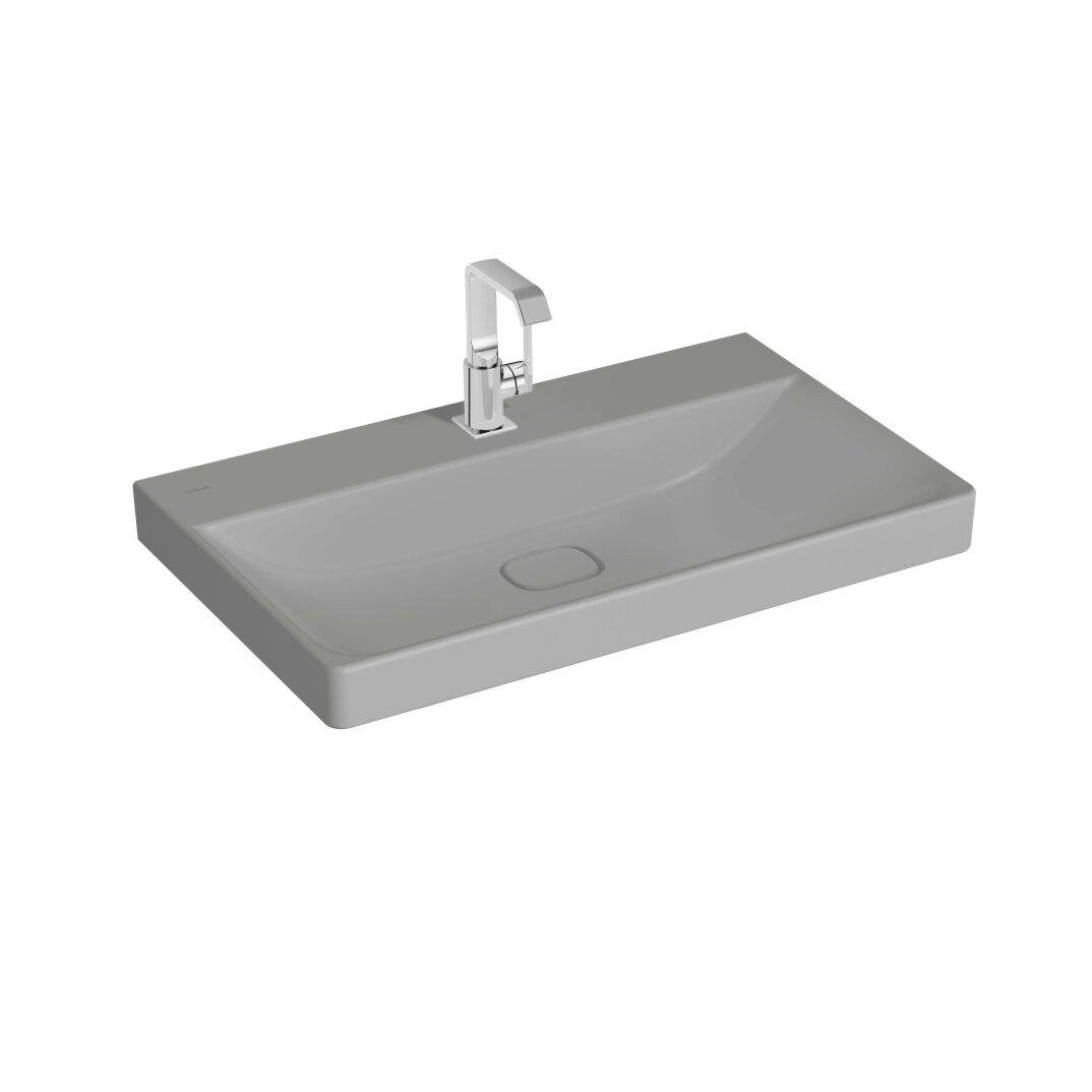 VitrA Metropole Lavabo, 80 cm, Mat Taş Gri, VitrAClean,7527B476-0041 - 1