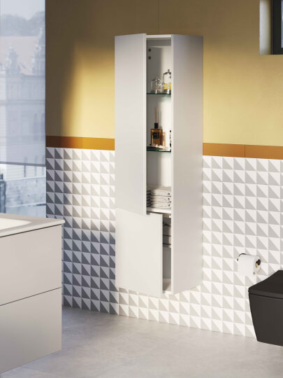 VitrA Metropole Pure Boy Dolabı, Mat Açık Gri, Sol,67219 - 3