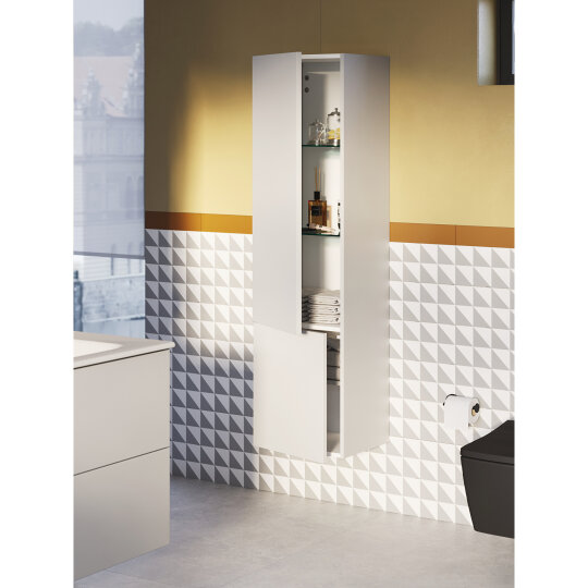 VitrA Metropole Pure Boy Dolabı, Mat Açık Gri, Sol,67219 - 6