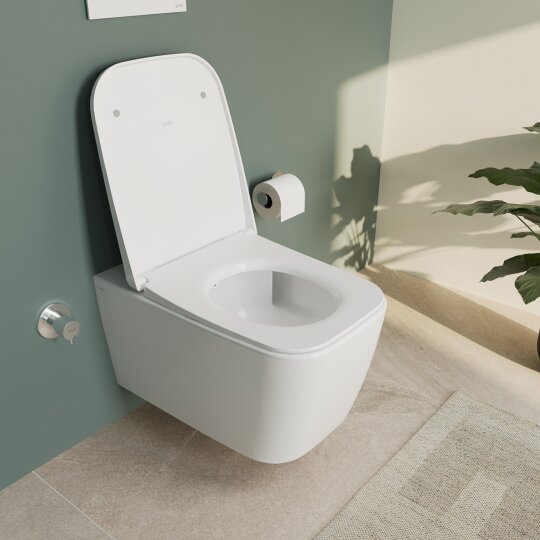 VitrA Metropole Round QuantumFlush Kanalsız Duvara Tam Dayalı Yerden Tek Klozet, 56 cm, 7911B403-0090 - 12
