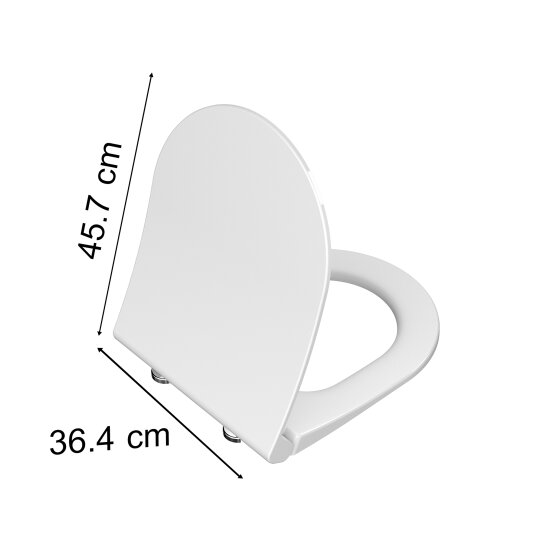 VitrA Metropole Round Slim Yavaş Kapanır Klozet Kapağı, Kolay Sökülebilir, Çift Kat Görünümlü, Mat Bej, 210-420R009 - 2