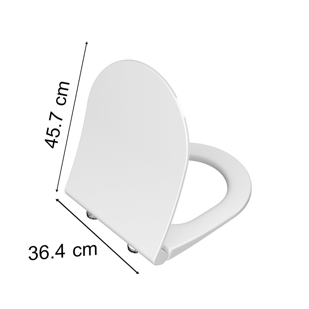 VitrA Metropole Round Slim Yavaş Kapanır Klozet Kapağı, Kolay Sökülebilir, Çift Kat Görünümlü, Mat Bej, 210-420R009 - 2
