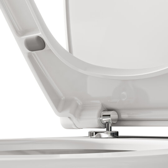 VitrA Metropole Round Slim Yavaş Kapanır Klozet Kapağı, Kolay Sökülebilir, Çift Kat Görünümlü, Mat Beyaz, 210-401R009
