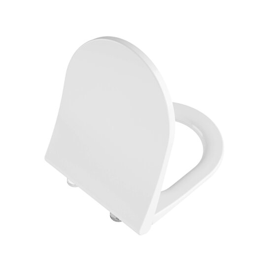 VitrA Metropole Round Slim Yavaş Kapanır Klozet Kapağı, Kolay Sökülebilir, Tek Kat Görünümlü , 231-003R009
