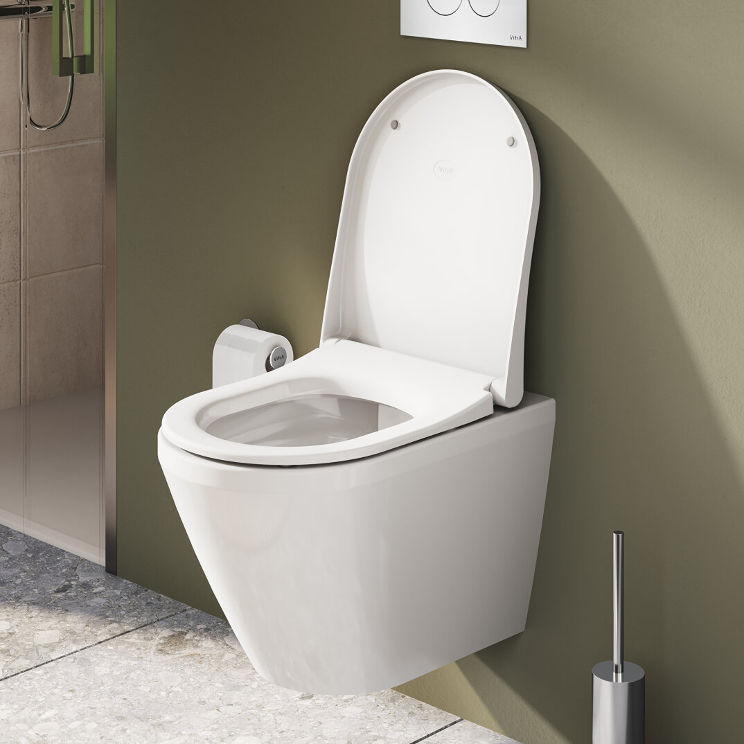 VitrA Metropole Round Slim Yavaş Kapanır Klozet Kapağı, Kolay Sökülebilir, Tek Kat Görünümlü, Mat Bej, 231-420R009 - 3